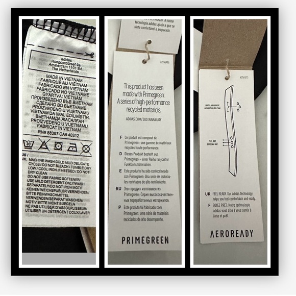 Adias Aeroready classic 3-stripe active leggings (NWT) - Picture 6 of 16